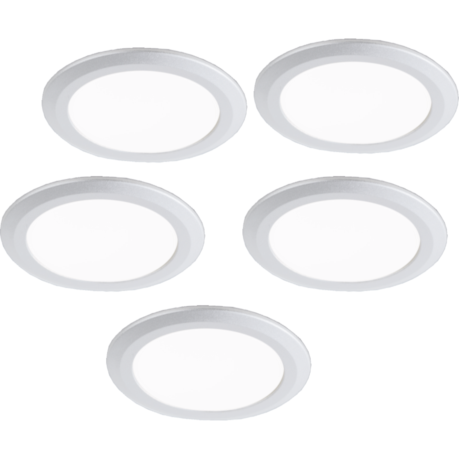 Set 5 x ld8011 blanc 2w/350ma 4000K+convertisseur 15W/350ma 