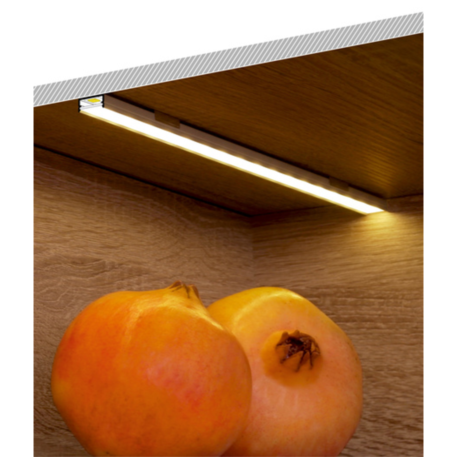 Profilé led Begton12 JC/S 3000 anodisé 
