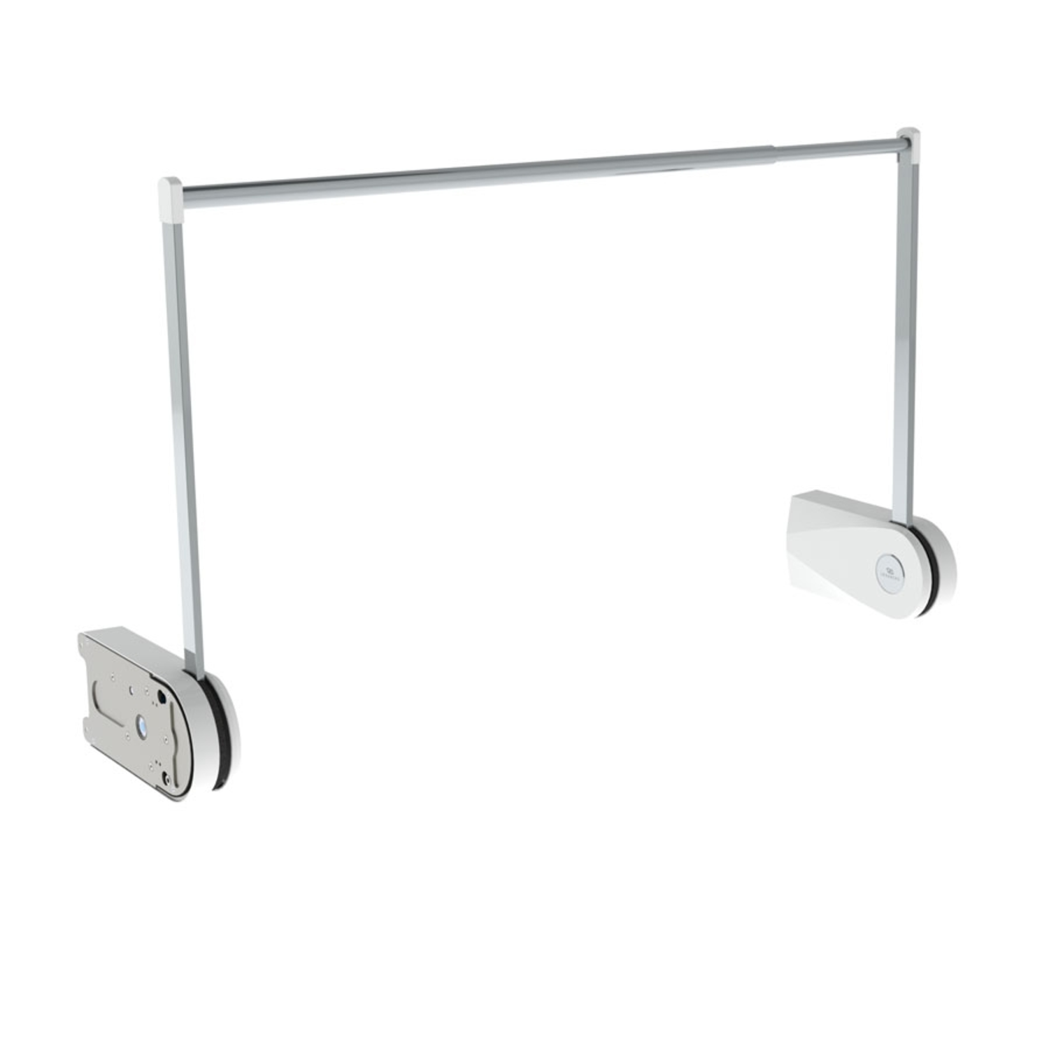Klederlift butler elektrisch 100-160cm 30kg wit/chroom