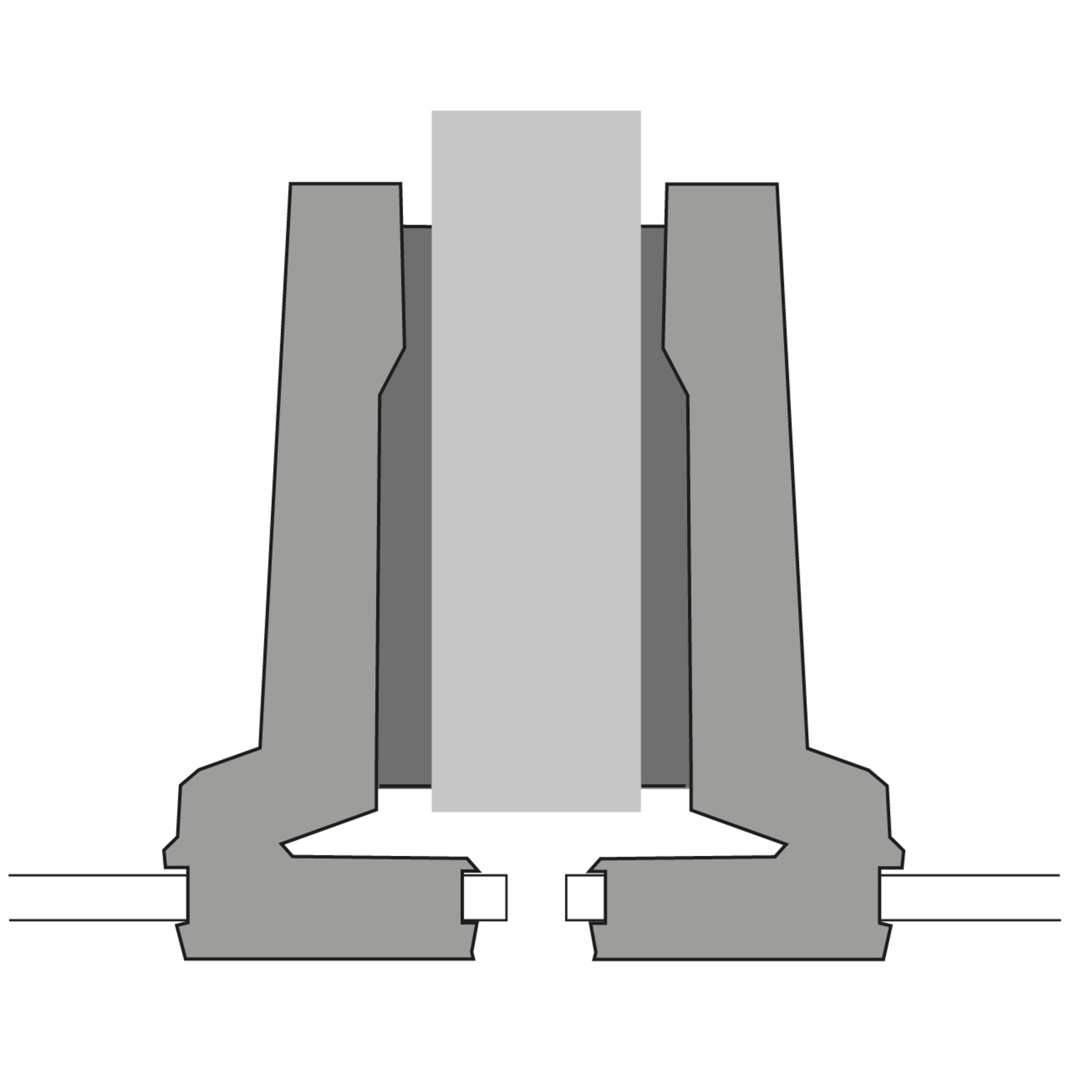 Charnière de porte en verre Intermat (Intermat 9904), en semi-applique, Angle d'ouverture  95°, à visser (-)