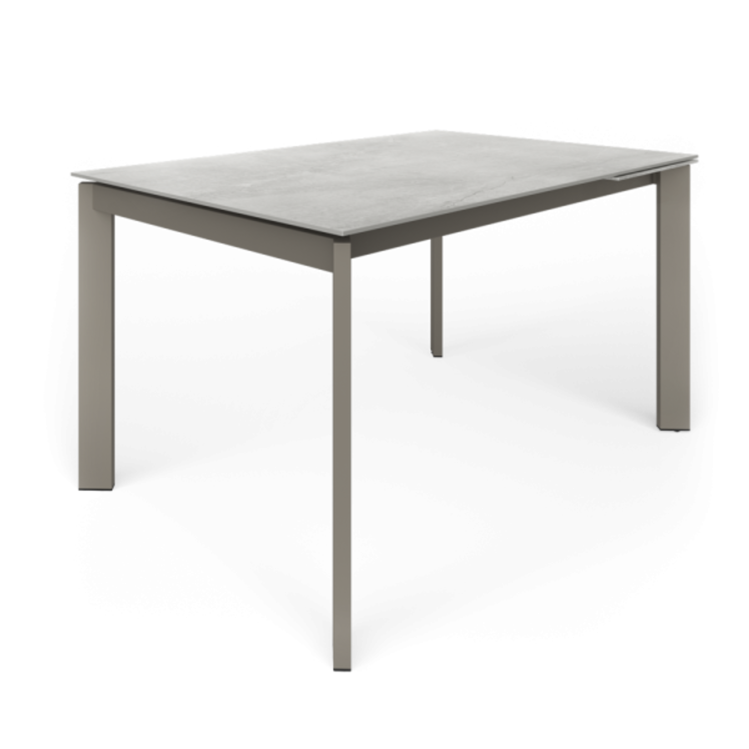 Table ext. poker 120x80 anthra-céramique basalte 