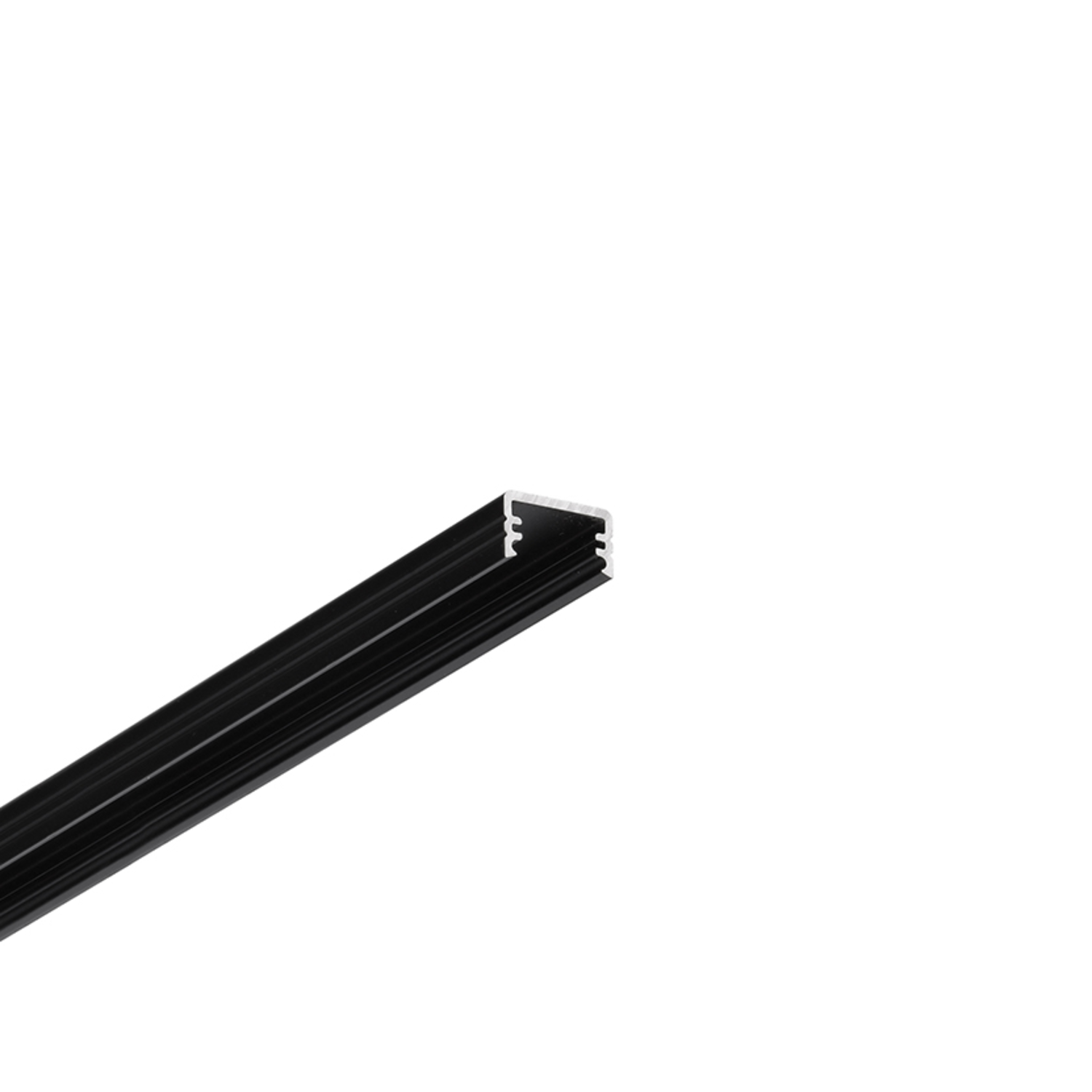Profilé Led Slim8 ac2 Z 3000 noir anodisé 