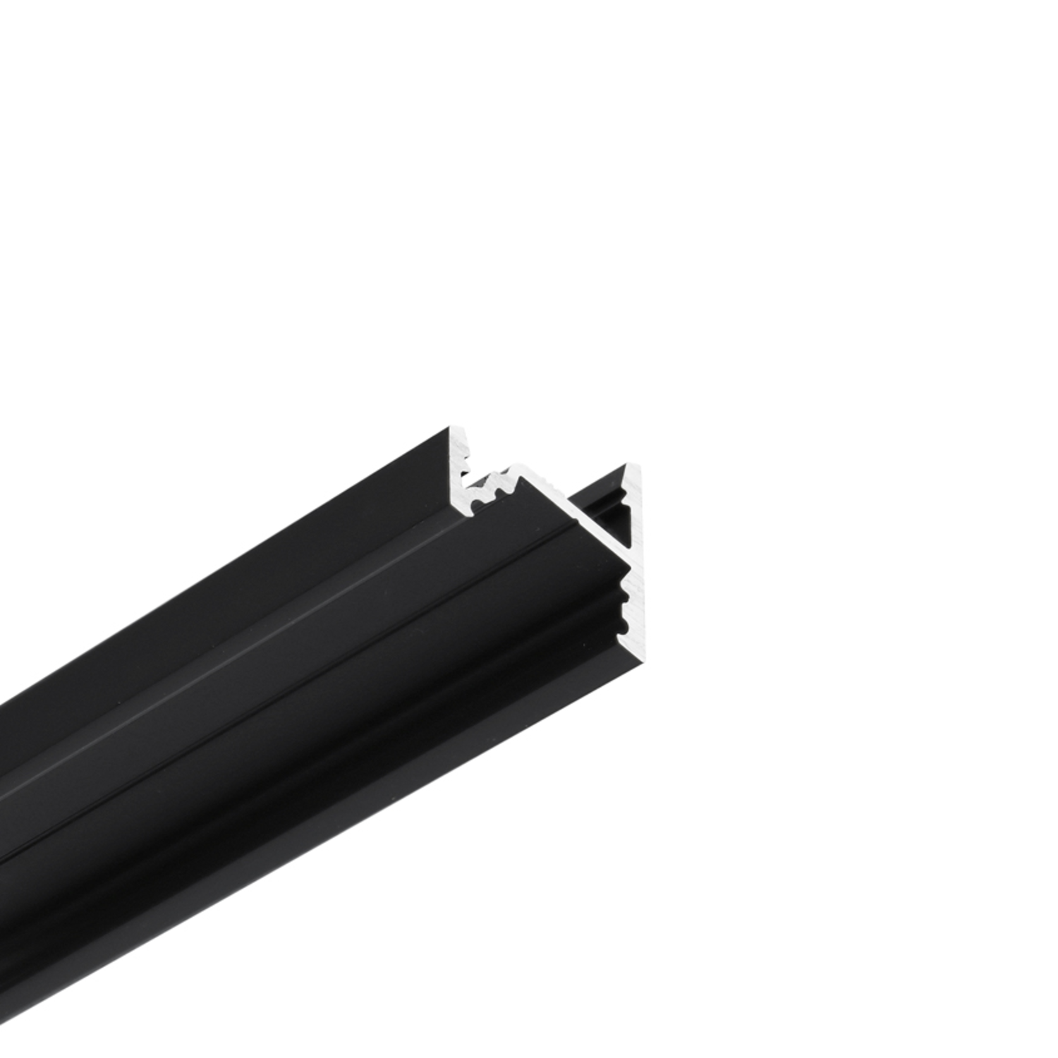 Led profiel corner10 c/u1 3000 zwart geanodiseerd