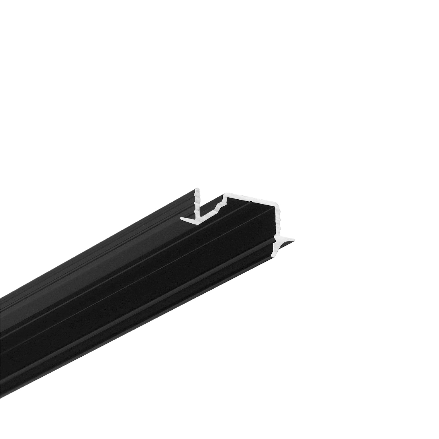 Profilé Led diagonal10 C 2000 noir anodisé 