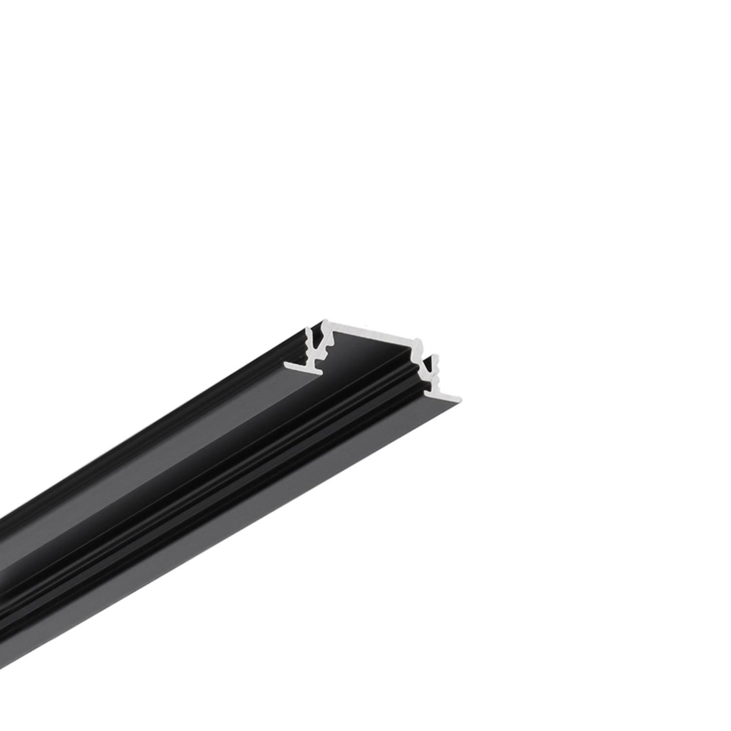 Led profiel groove10 c/u 2000 zwart geanodiseerd