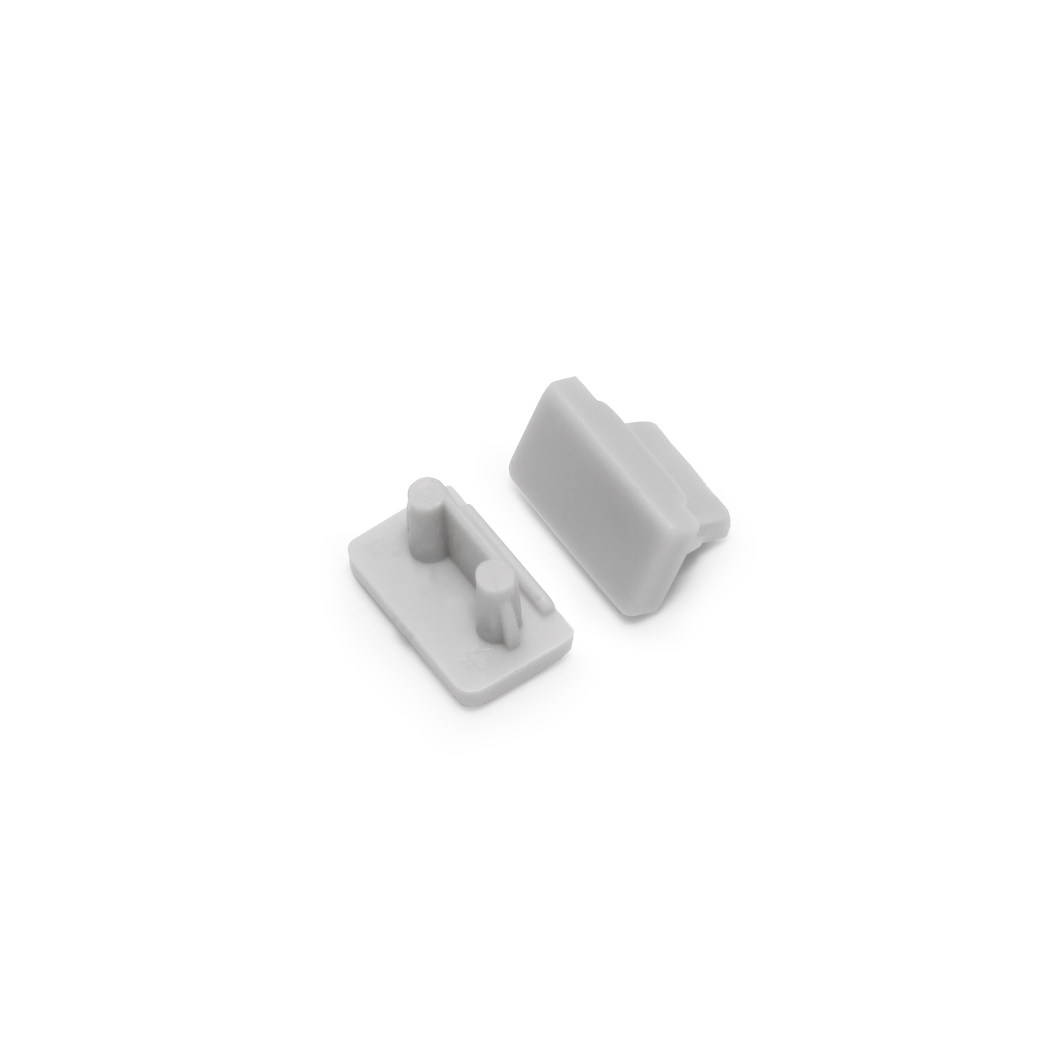 Embout profilé led Slim8 gris 