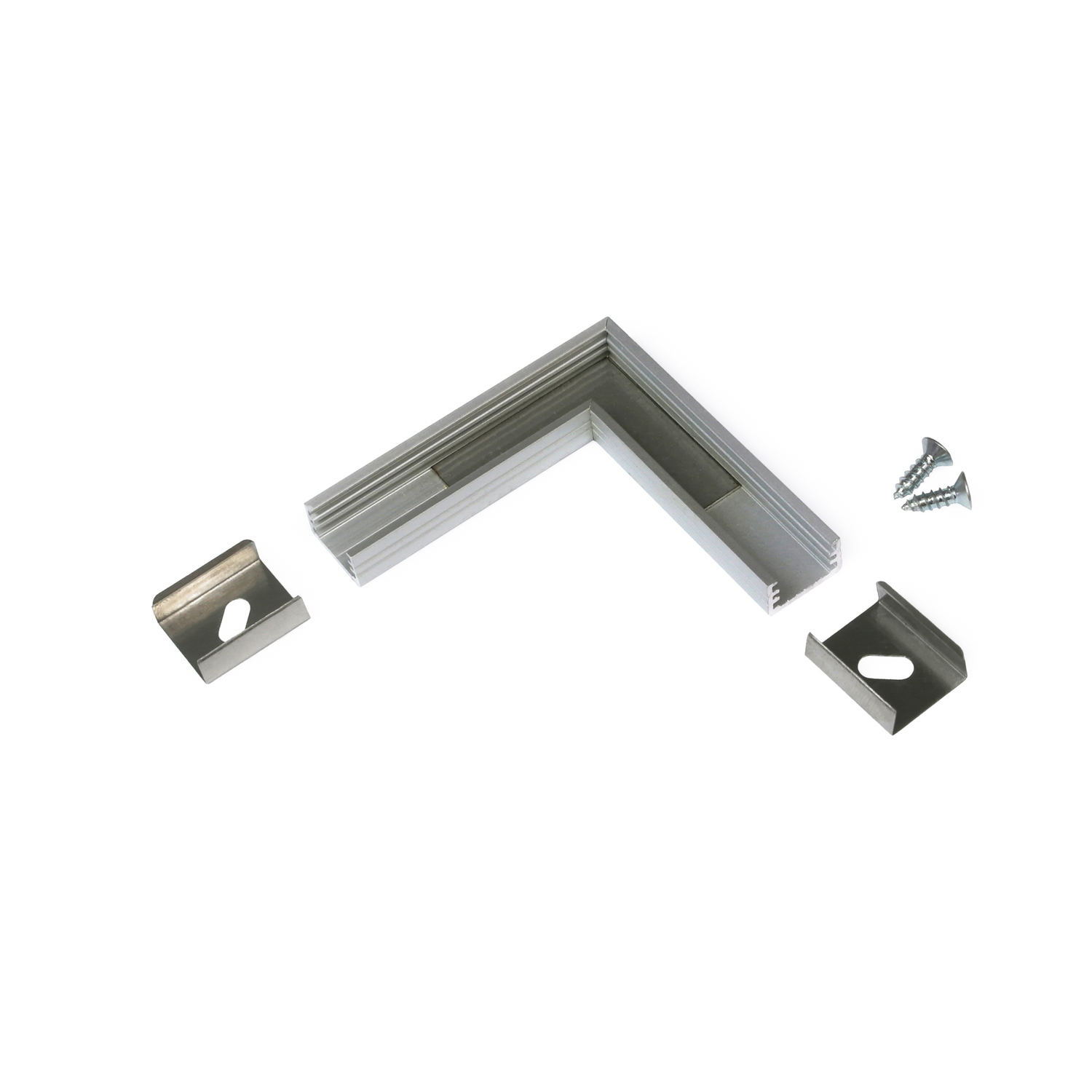 Led profilé d'angle 90° sliM8 anodisé 