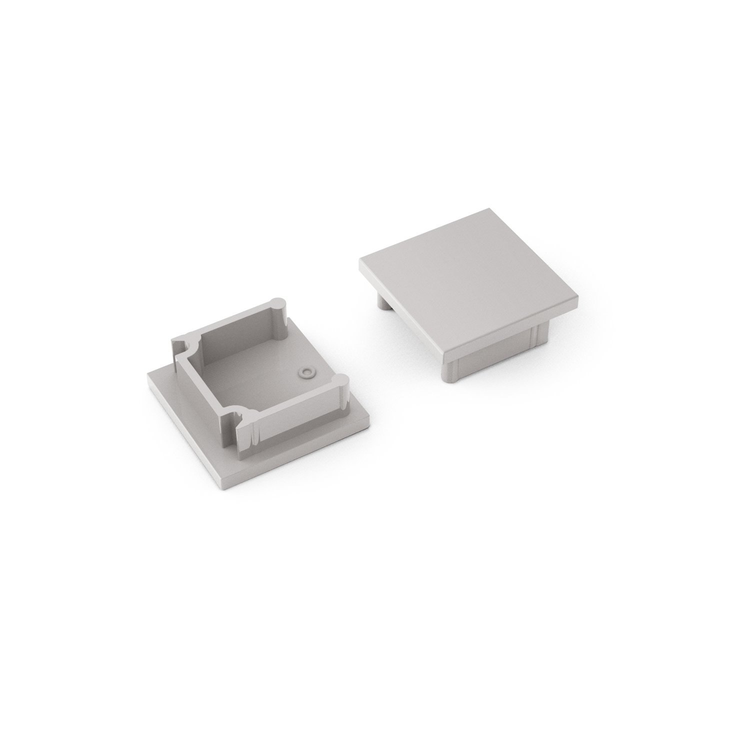 Embout profilé led Smart16 gris 