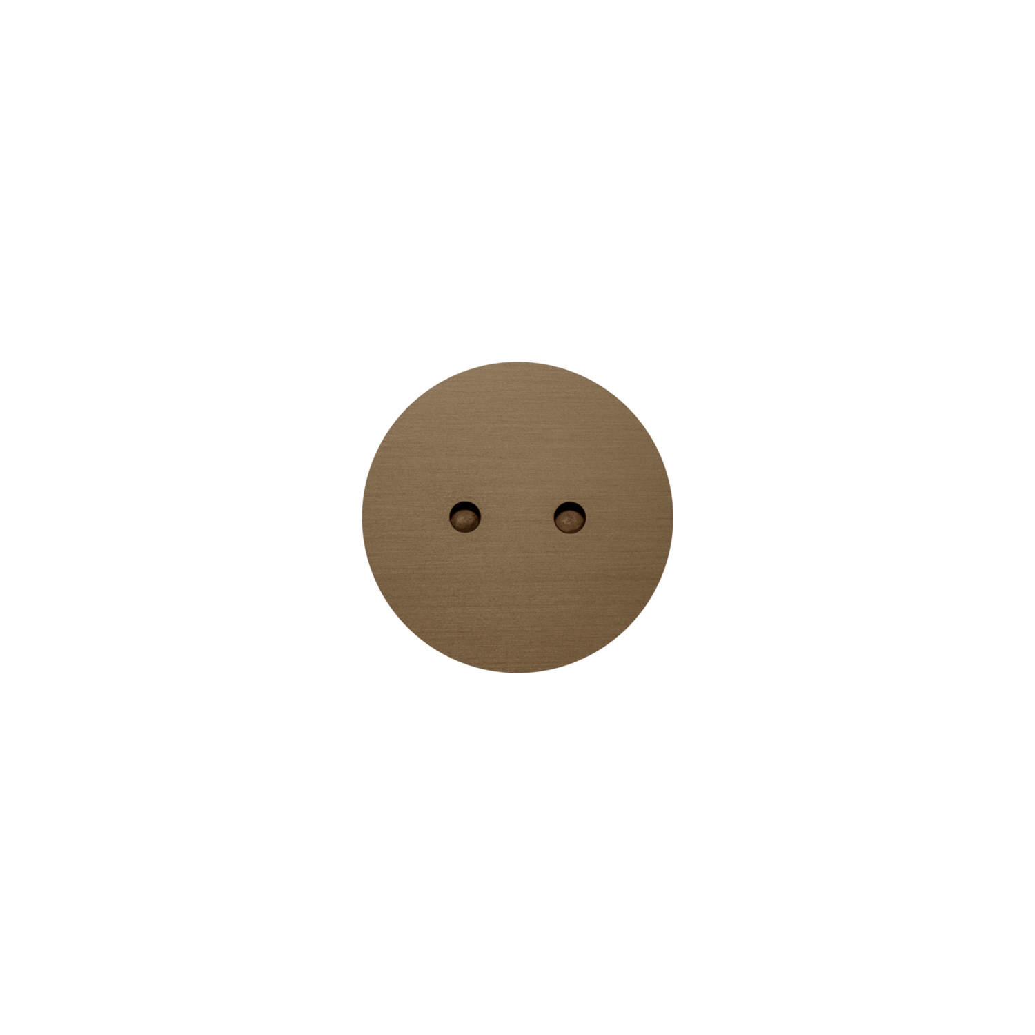 Rond 2.0 - boîte prise sol cache ø60 bronze foncé 