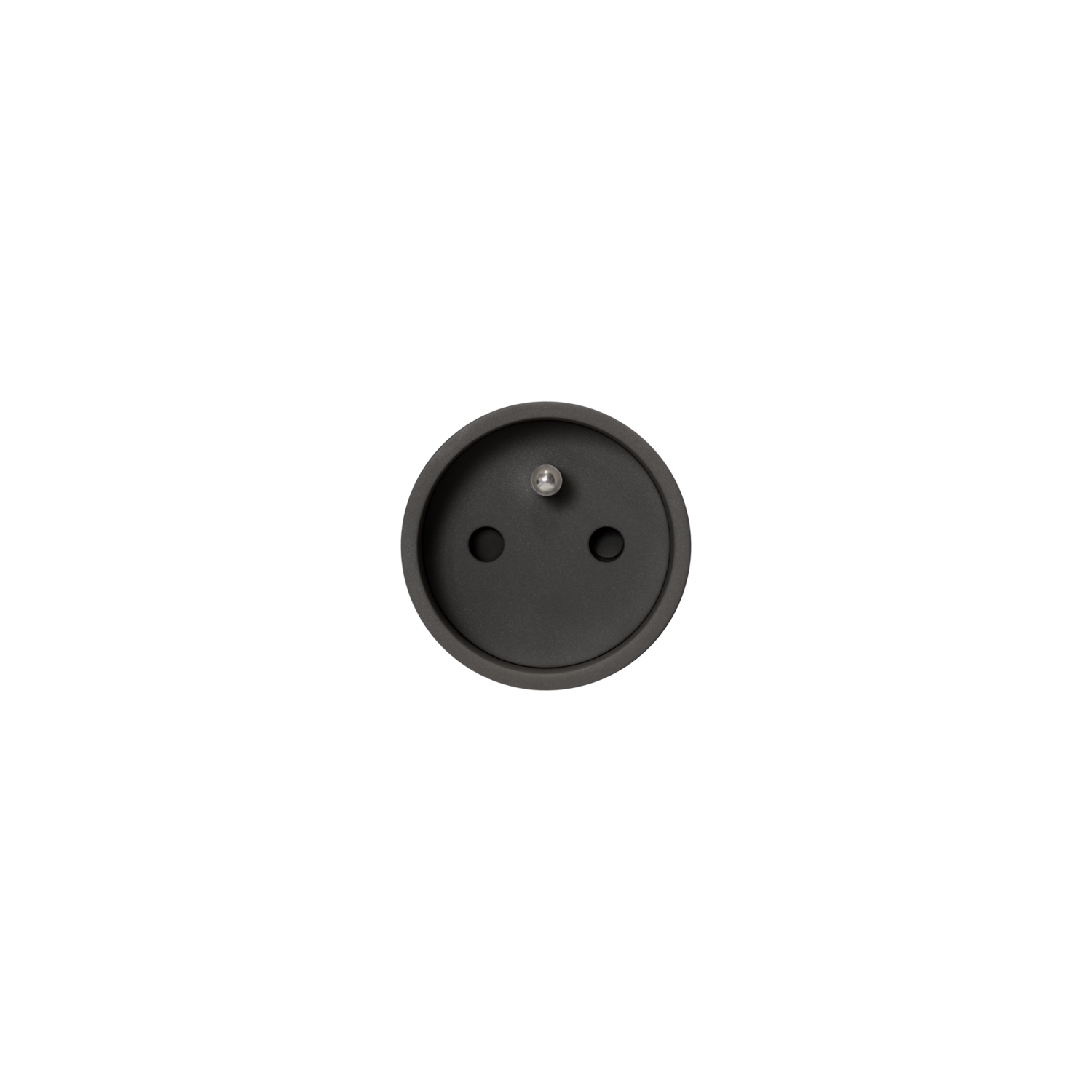 Rond 2.0 - unifit stopcontact b-f zwart