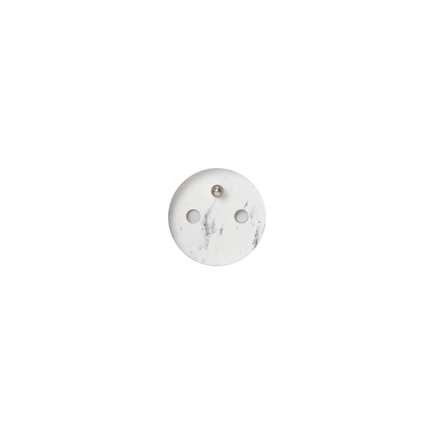 Rond 3.0 - Stone Backfit prise type E - mise à la terre blanc