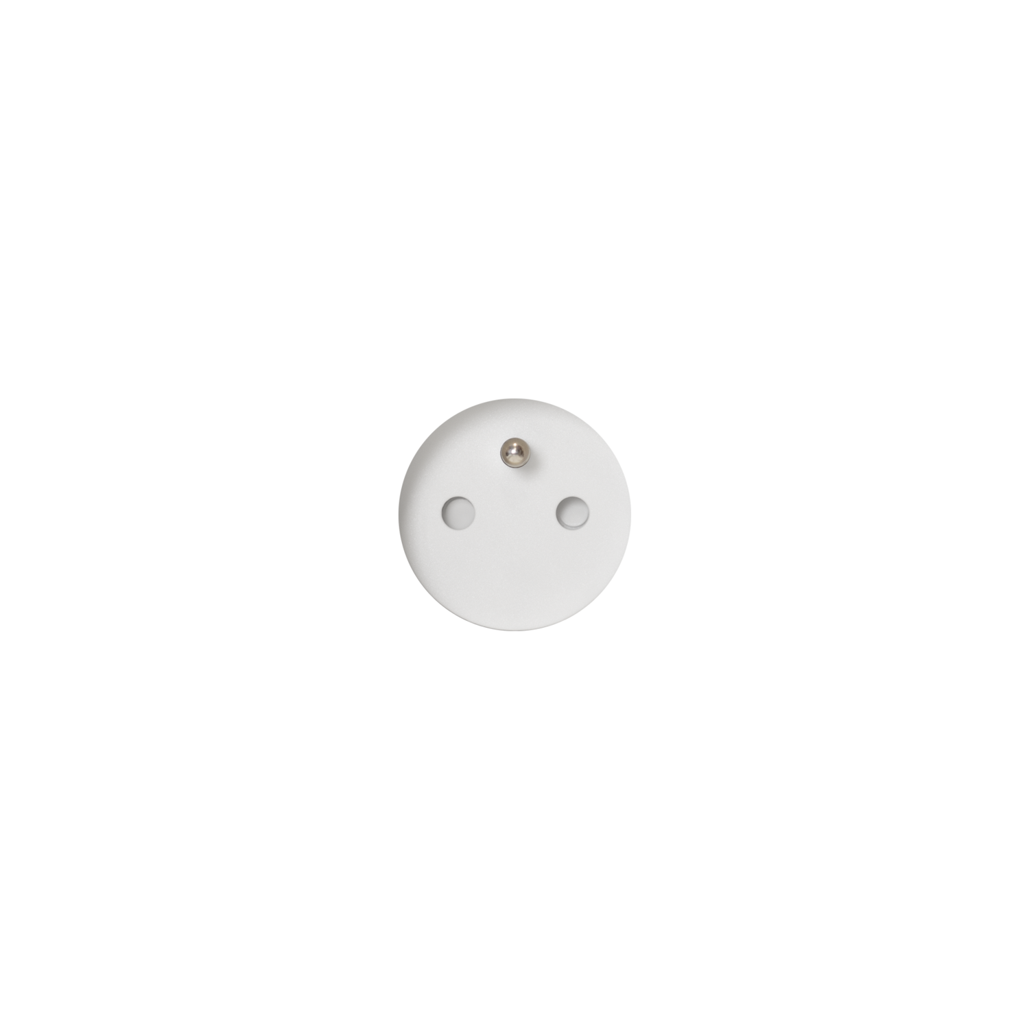 Rond 3.0 - Stone Backfit prise type E - mise à la terre blanc