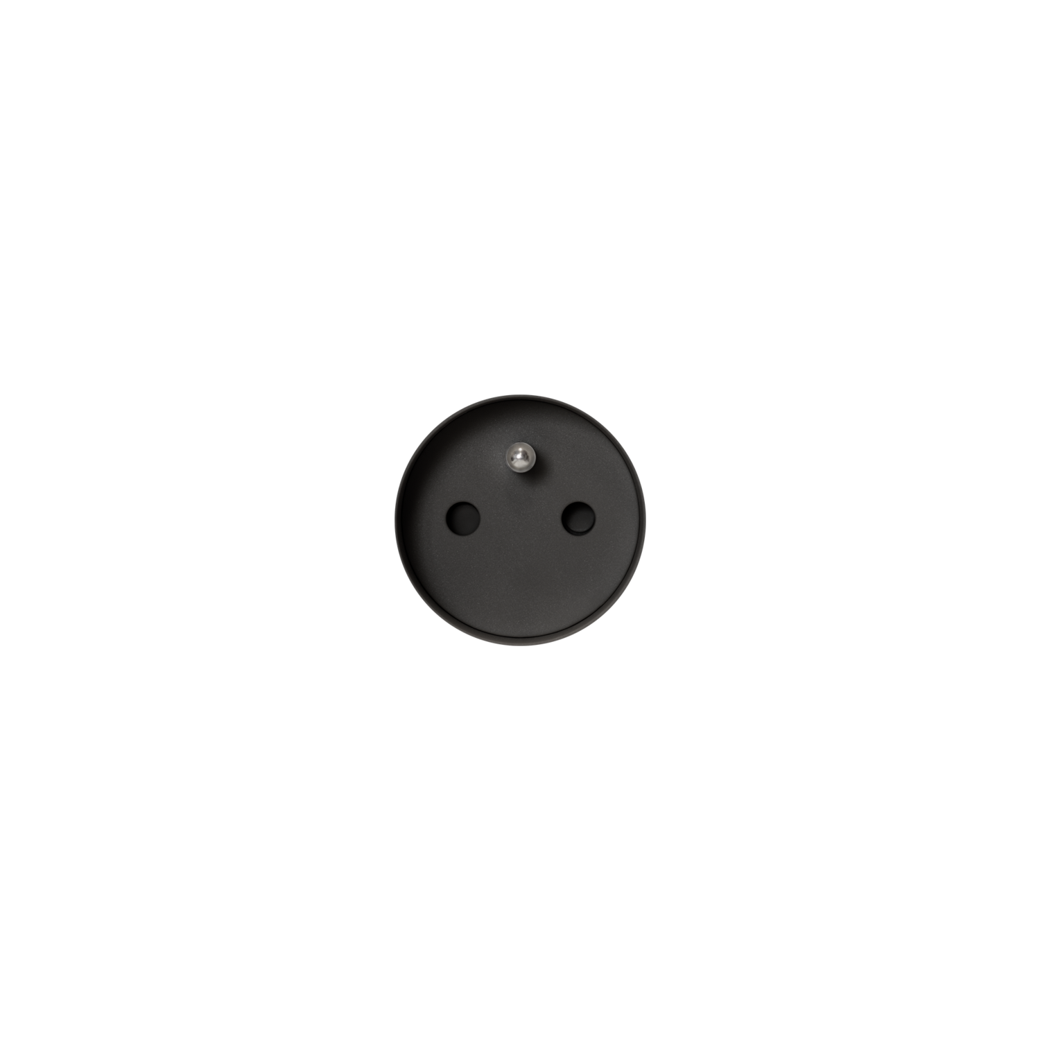 Rond 3.0 - Backfit prise type E - mise à la terre noir