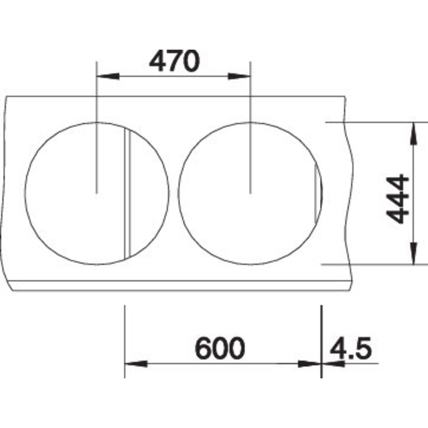Rondo set acier inoxydable  cuve 175mm et égouttoir 40mm