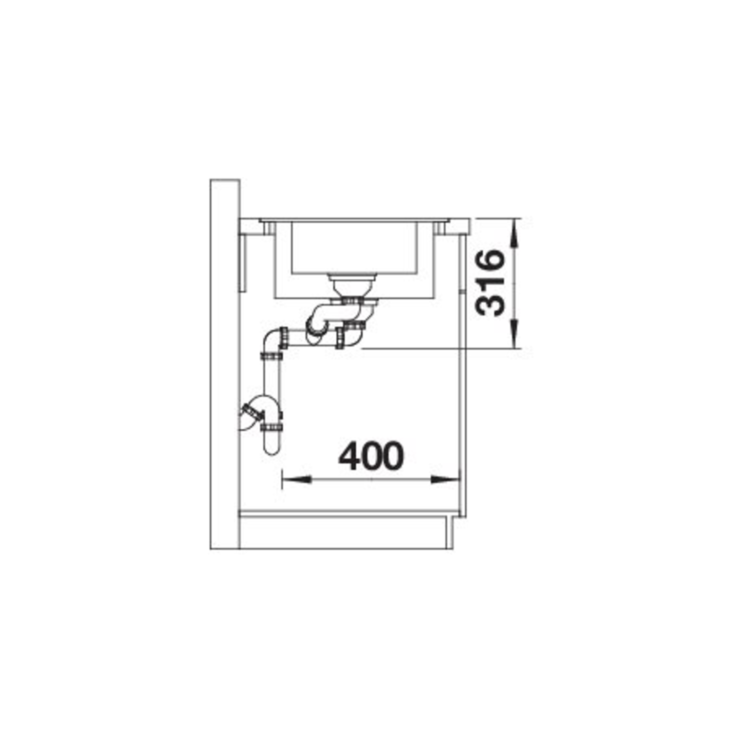 Blanco Adira 6 S-F rock grey automatische bediening