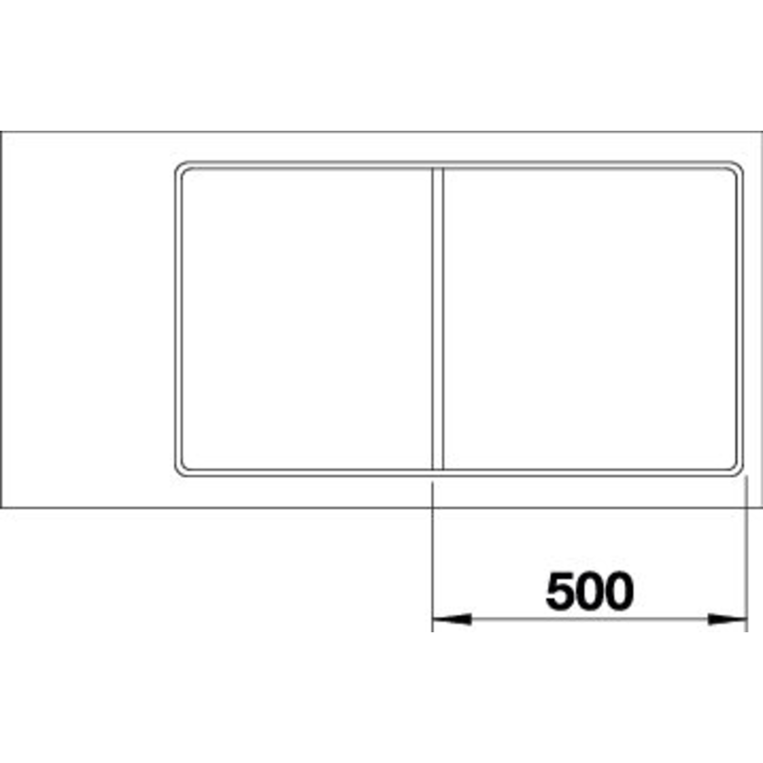 Blanco Axia III 5 S-F café automatische bediening