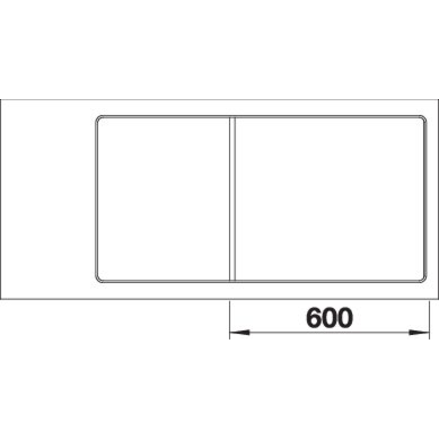 Blanco Axia III 6 S-F links café automatische bediening