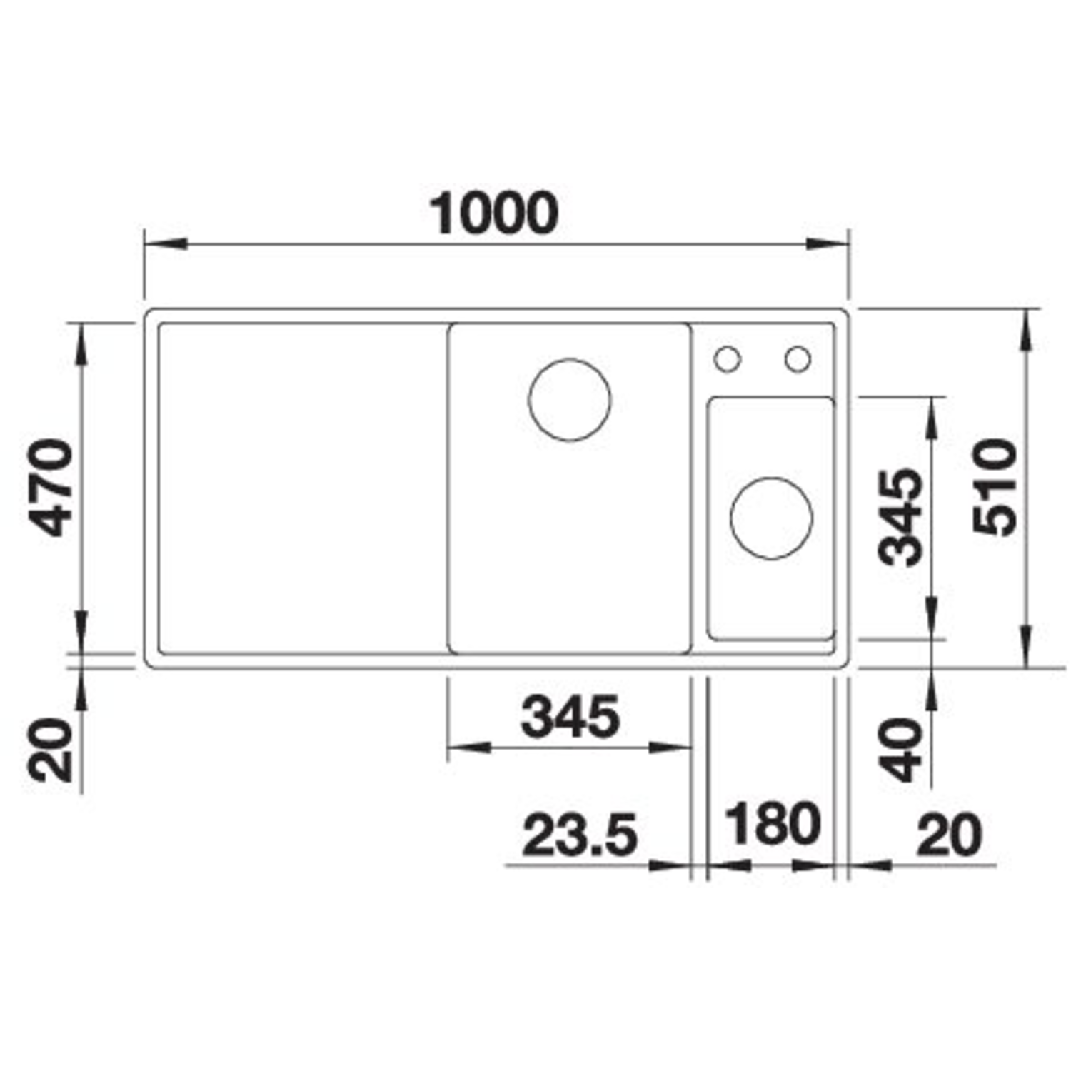 Blanco Axia III 6 S droite blanc doux commande automatique