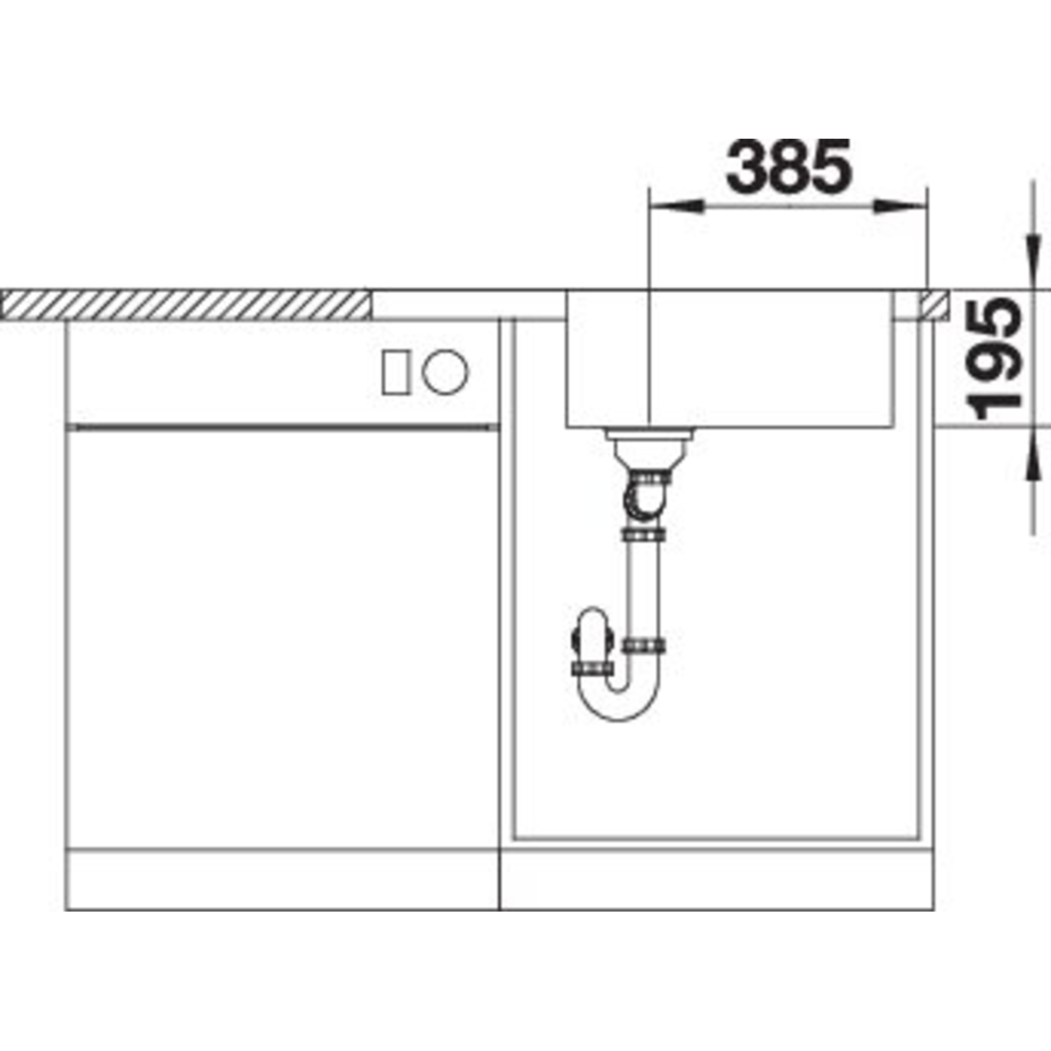 Blanco dinas XL 6 S compact rvs