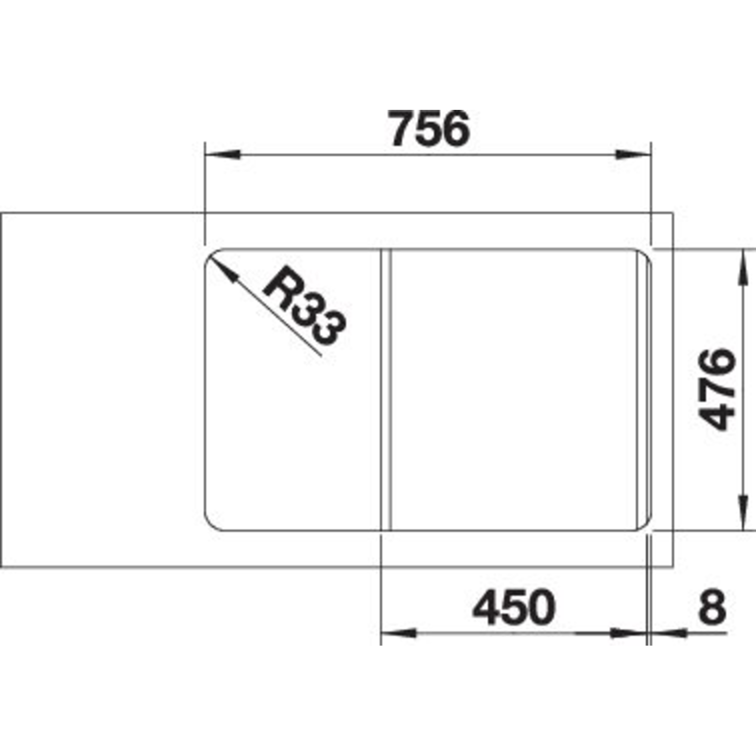 Blanco Lantos 45 S-IF compact commande automatique