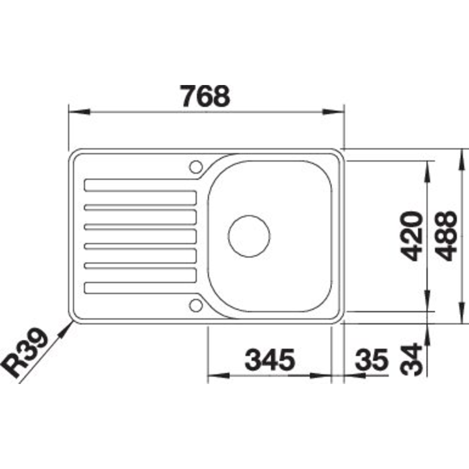 Blanco Lantos 45 S-IF compact commande automatique