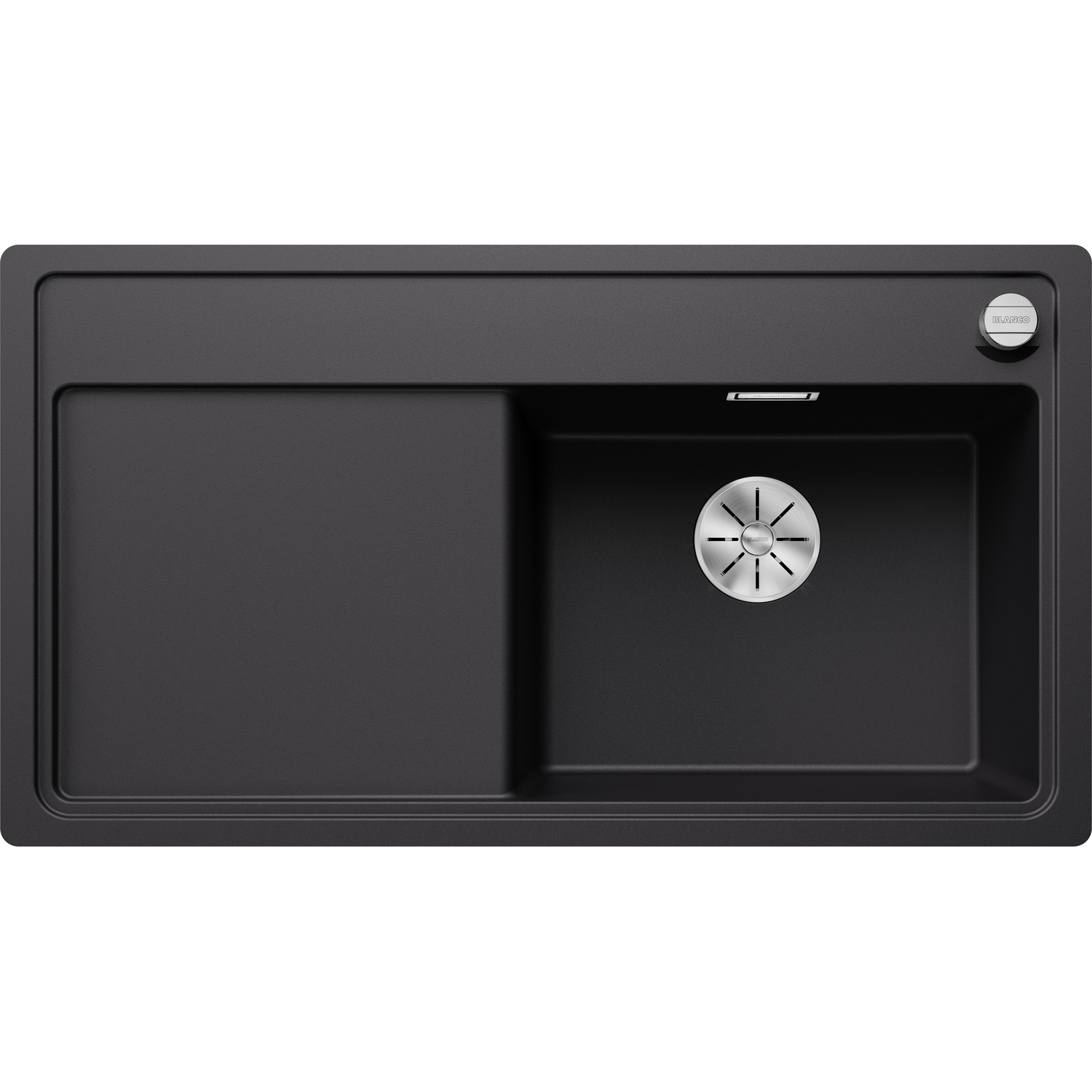Blanco Zenar 5 S-F rechts zwart automatische bediening