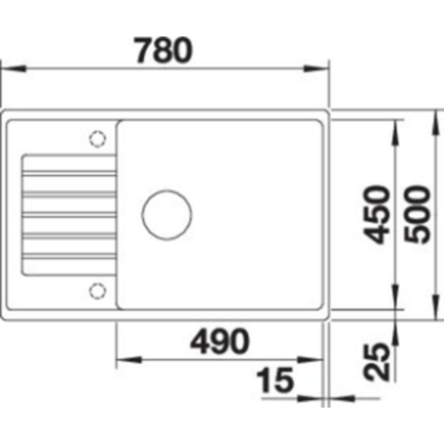 Blanco Zia XL 6 S compact gris volcan commande manuelle