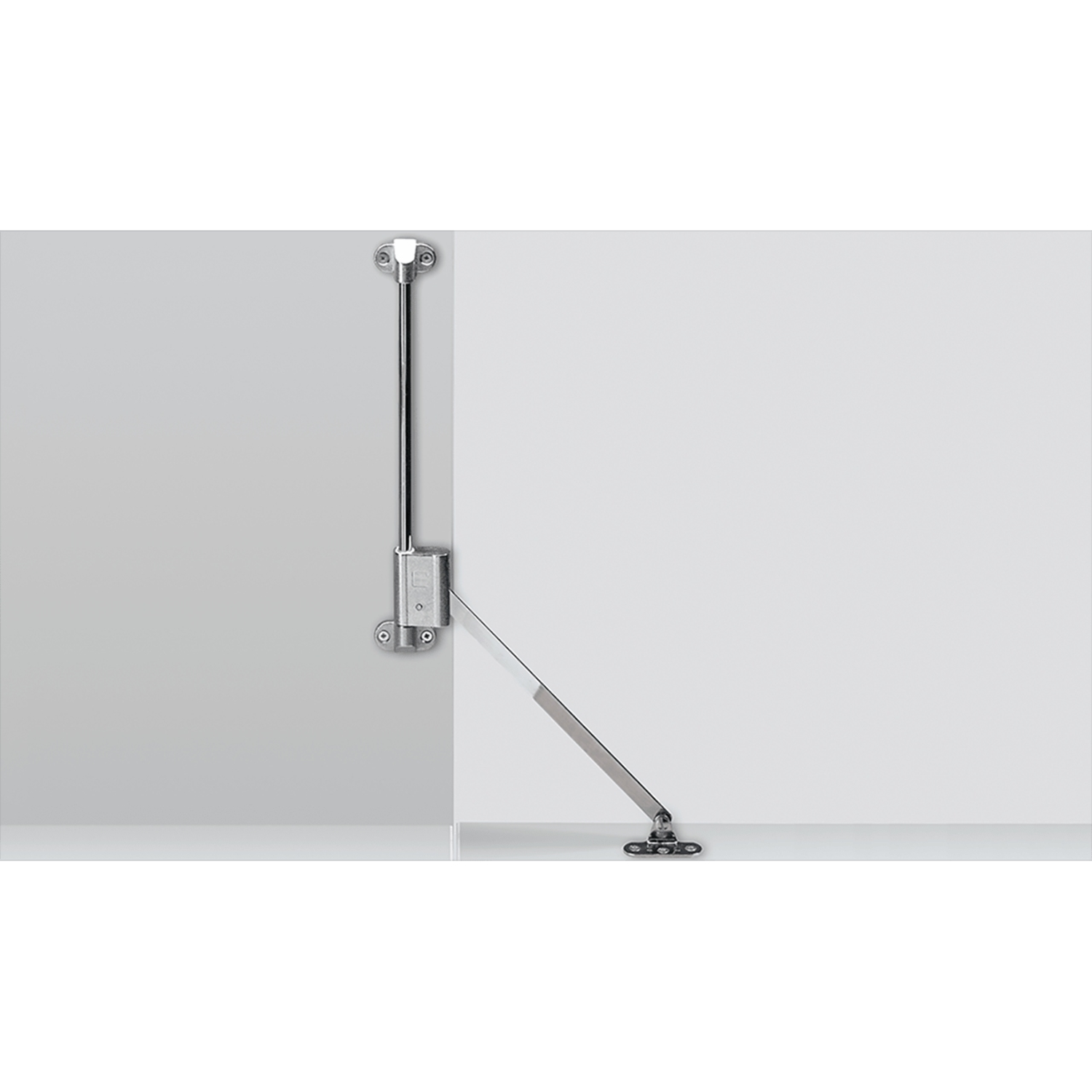 Klephouder Klassik D met lager L 258 D / 350, links, vernikkeld