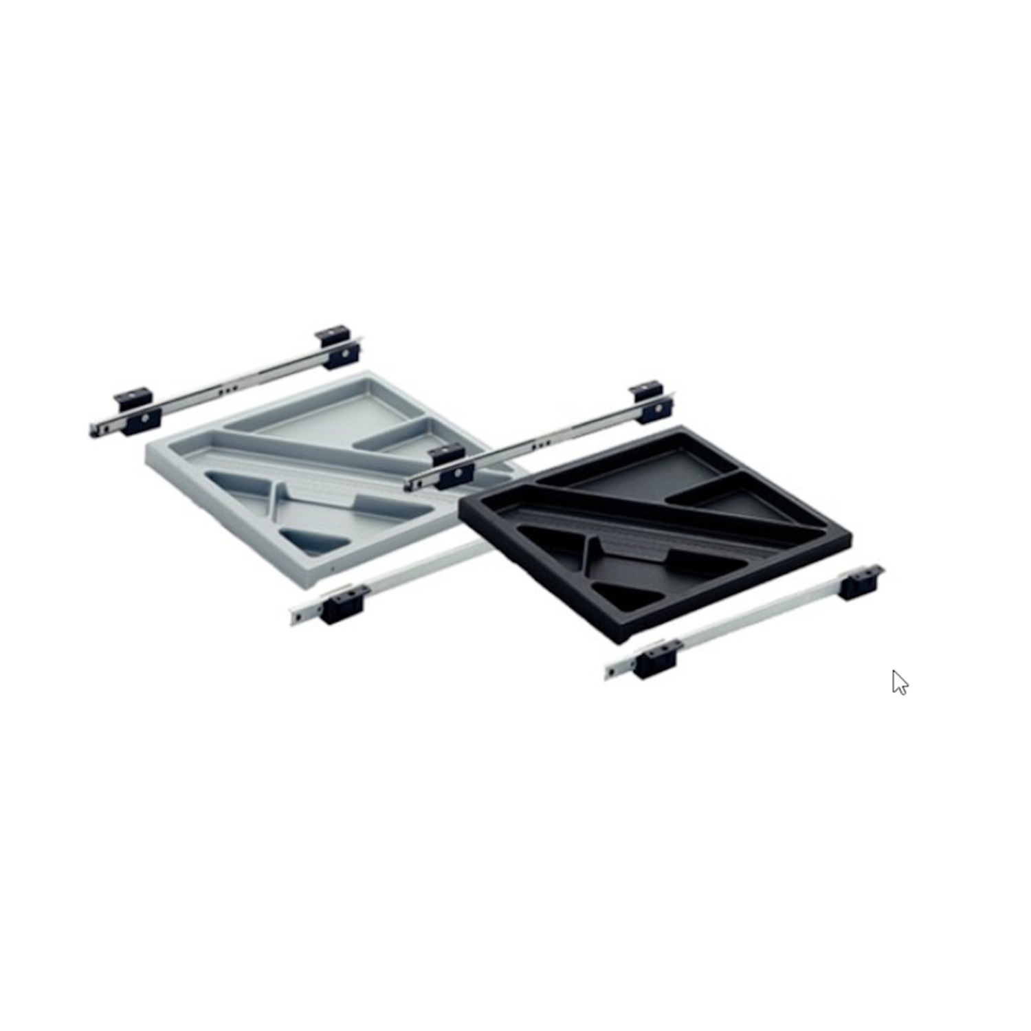 Schrijfartikelenlade, aluminiumkleurig