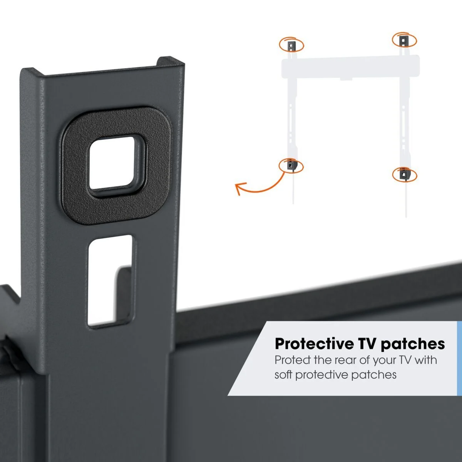 Tvm3615 wandsteun voor flatscreen 40-77" 35kg zwart kantelbaar 20°