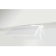 Novy Fusion 60 cm blanc hotte téléscopique 
