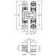 Kubikina K6100 scharnier chroom mat L/R