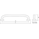 Poignée QUART BA160 L183.4 zamac mat noir