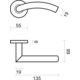 Béquille Pro gi shape 19mm noir r+e cyl 