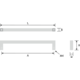 Poignee quanto 492mm inox look 