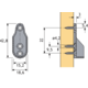 Support de tubes de penderie SL 322