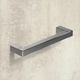 Poignée Cadro, entraxe de perçages 128, L 140.5 mm, B 12.5 mm, H 35 mm, aspect inox brossé