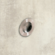 Poignée d'insertion Aboa, entraxe de perçages 0, H 14 mm, ø 65 mm, Inox brossé