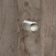 Knop Agrinum, H 22 mm, ø 14 mm, roestvrij staal geborsteld