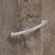 Greep Bathia, boorafstand 128, L 151 mm, B 8 mm, H 28 mm, roestvrij staal finish geborsteld