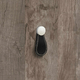 Bouton Galati, L 27 mm, H 57 mm, cuir noir