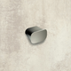 Bouton Itri, entraxe de perçages 16, L 38 mm, B 25 mm, H 30 mm, aspect inox brossé
