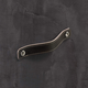 Poignée Nica, entraxe de perçages 96, L 123 mm, B 25 mm, H 3 mm, cuir brun foncé
