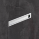 Poignée d'insertion Nidum, entraxe de perçages 128, L 143 mm, B 35 mm, aspect aluminium
