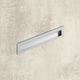 Poignée d'insertion Nidum, entraxe de perçages 128, L 143 mm, B 35 mm, aspect aluminium