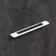 Poignée Nubia, entraxe de perçages 256, L 373 mm, B 8 mm, H 35 mm, chromé brillant