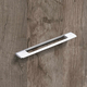 Poignée Nubia, entraxe de perçages 256, L 373 mm, B 8 mm, H 35 mm, chromé brillant