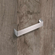 Poignée Nursia, entraxe de perçages 160, L 168 mm, B 24 mm, H 30 mm, aspect inox brossé