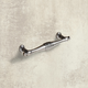 Poignée Osimo, entraxe de perçages 96, L 120 mm, H 22 mm, ø 13 mm, aspect étain antique