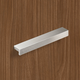 Greep Rovigo, boorafstand 192, L 207 mm, B 16 mm, H 25 mm, roestvrij staal finish geborsteld